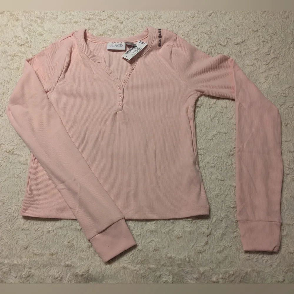 The Children's Place Light Pink Outfit Bundle Henley & Joggers sz 16 XXL NWT